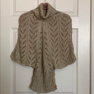 BCBG Girls poncho sweater